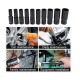 Set trusa tubulare impact Otel 10 piese 1/2 inch de la 8 la 24mm Negru
