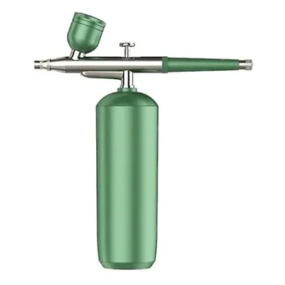 Spray hidratare pentru fata Q ZY8 portabil din metal pentru curatarea tenului verde