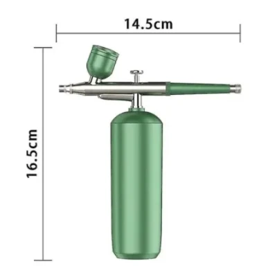 Spray hidratare pentru fata Q ZY8 portabil din metal pentru curatarea tenului verde