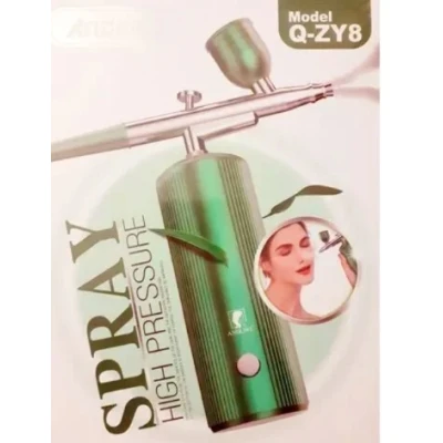Spray hidratare pentru fata Q ZY8 portabil din metal pentru curatarea tenului verde