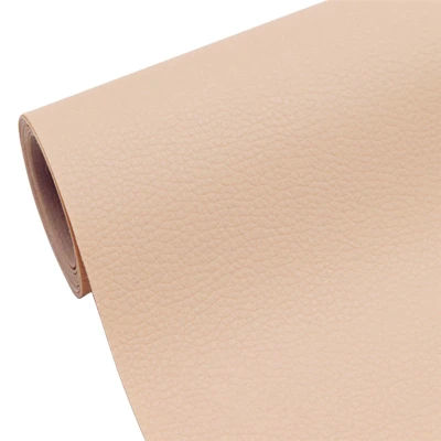 Sul autoadeziv din piele ecologica (imitatie piele) 0.75 x 2.5m BEJ  (cream deschis) cu textura