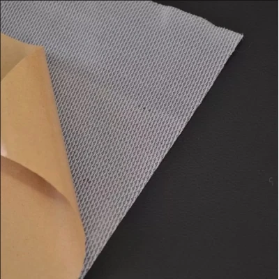 Sul autoadeziv din piele ecologica (imitatie piele) 0.75 x 2.5m NEGRU cu textura