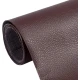 Sul autoadeziv din piele ecologica (imitatie piele) 0.75 x 2.5m Wenghe (Maro inchis) cu textura