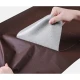 Sul autoadeziv din piele ecologica (imitatie piele) 0.75 x 2.5m Wenghe (Maro inchis) cu textura