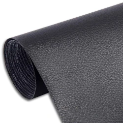 UB Sul autoadeziv LY din piele ecologica (imitatie piele) 0.45 x 3.0m NEGRU cu textura