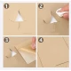 Sul autoadeziv LY din piele ecologica (imitatie piele) 0.45 x 3.0m BEJ Cream cu textura