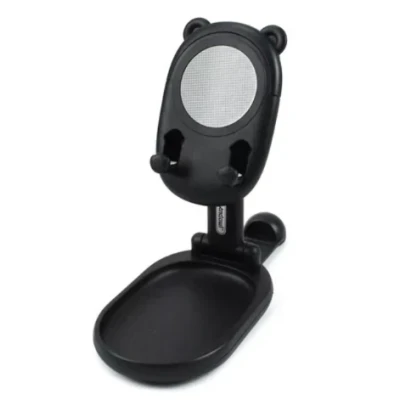 Suport de masa pliabil Andowl Q Z72 cu oglinda si suport pentru obiecte mici pentru smartphone