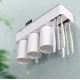 Suport Dispenser pasta de dinti cu 3 pahare magnetice 6 periute