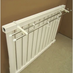 Suport dublu pentru uscare prosoape cu prindere pe calorifer 50 cm