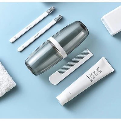 Suport Multifunctional Transparent pentru Periuta de Dinti