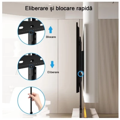 Suport TV fix de perete 26"-63" Negru AMI