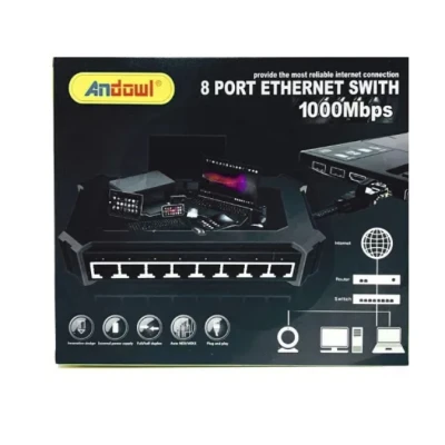 Switch internet cu 8 porturi QJH02 de 1000Mbps