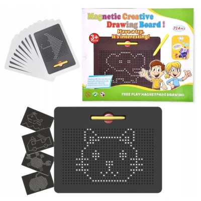 Tableta magnetica interactiva cu magneti 714 piese