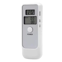 Tester de Alcoolemie digital functie de ceas cronometru Alb