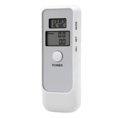 Tester de Alcoolemie digital functie de ceas cronometru Alb