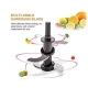 Tocator QUATRE multifunctional pentru legume si fructe Roz 600 ml