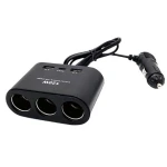 Triplu Bricheta Auto cu Fir OLESSON 1653 si 2 x USB 1 x USB C 