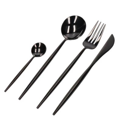 UB Set de 24 piese tacamuri in stil portughez- culoare NEGRU BS