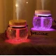 Umidificator de 400 ml si Iluminare LED RGB ZJ987 cu Lemn natural