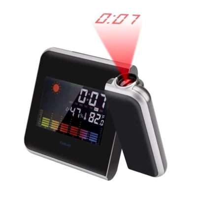 Ceas Meteo 8190 cu calendar si higrometru ce proiecteaza ora pe tavan