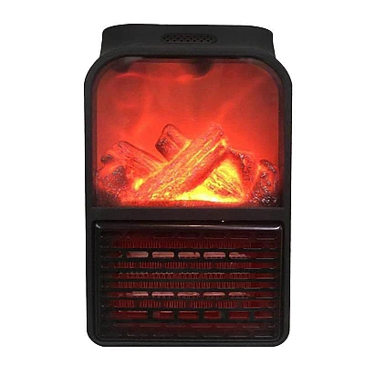 Aeroterma Flame Heater portabila tip SEMINEU cu telecomanda si efect de flacara Aeroterma Flame Heater portabila tip SEMINEU cu telecomanda si efect de flacara