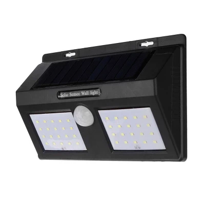 Lampa solara XF 6029 2 x 20 LED cu senzor de miscare si lumina