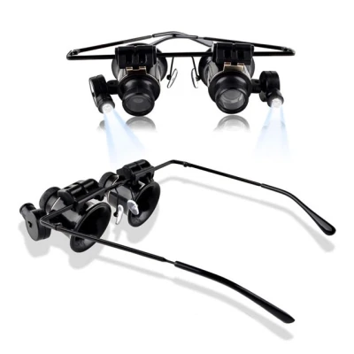 Ochelari Cu Lentile Microscop 20x Si LED