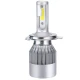 Set 2 Lampi LED C6 H4 cu doua faze Lumina ALBA temperatura 6500K putere 55W 