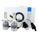 Set 2 Lampi LED C6 H4 cu doua faze Lumina ALBA temperatura 6500K putere 55W 