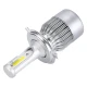 Set 2 Lampi LED C6 H4 cu doua faze Lumina ALBA temperatura 6500K putere 55W 