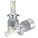 Set 2 Lampi LED C6 H4 Lumina ALBA 6500K 72W/set  cu 2 faze