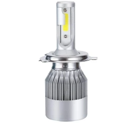 Set 2 Lampi LED C6 H4 Lumina ALBA 6500K 72W/set  cu 2 faze