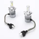 Set 2 Lampi LED C6 H4 Lumina ALBA 6500K 72W/set  cu 2 faze