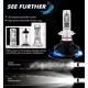 Set de 2 Lampi LED auto X3 H7 Premium putere 50W 6000LM temperatura 8000K