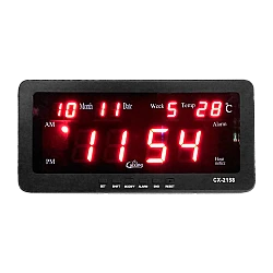 Ceas digital LED  CX-2158 cu functie de alarma data temperatura