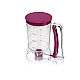 Dispenser Aluat pentru clatite transparent cu capac mov Dispenser Aluat pentru clatite transparent cu capac mov