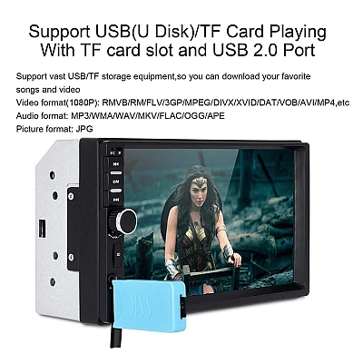 Player auto 7023B Mp5 2 Din Touchscreen Bluetooth Player auto 7023B Mp5 2 Din Touchscreen Bluetooth