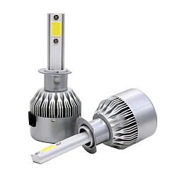 Set 2 Lampi LED C6 H1 Lumina ALBA 6500K 55W 7600 lumeni/ set