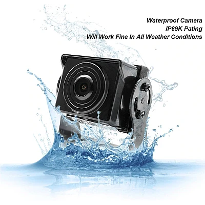 Set Monitor auto 2 camere metalice pentru tiruri autocare camioane Set Monitor auto 2 camere metalice pentru tiruri autocare camioane