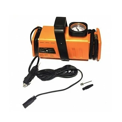 Set compresor ORANGE si 3 adaptoare pentru umflat mingi si saltele Set compresor ORANGE si 3 adaptoare pentru umflat mingi si saltele