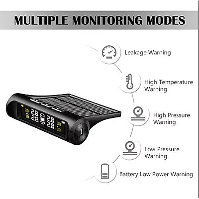 Sistem wireless monitorizare presiunea ROTI Display cu incarcare solara + 4 Capace Sistem wireless monitorizare presiunea ROTI Display cu incarcare solara + 4 Capace