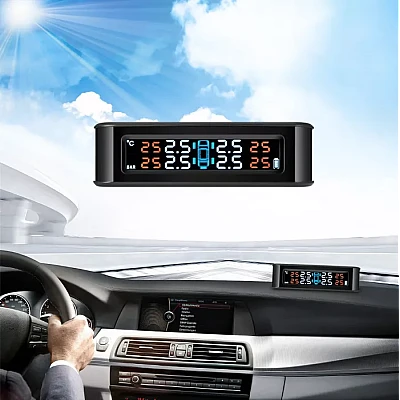 Sistem wireless monitorizare presiunea ROTI Display cu incarcare solara + 4 Capace Sistem wireless monitorizare presiunea ROTI Display cu incarcare solara + 4 Capace