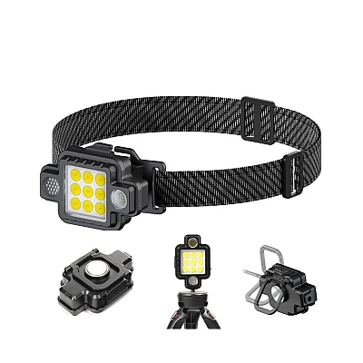 Lanterna de cap 9 LED COB/XPG KL533 5W 1000lm USB magnet Lanterna de cap 9 LED COB/XPG KL533 5W 1000lm USB magnet