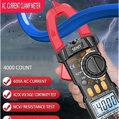 Cleste ampermetric digital S208 pentru masurare tensiune intensitate rezistenta diode si continuite in circuit Cleste ampermetric digital S208 pentru masurare tensiune intensitate rezistenta diode si continuite in circuit