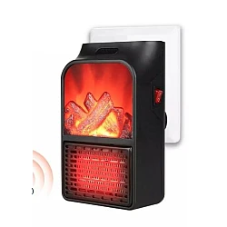 Aeroterma Flame Heater portabila tip SEMINEU cu telecomanda si efect de flacara Aeroterma Flame Heater portabila tip SEMINEU cu telecomanda si efect de flacara
