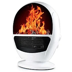 Aeroterma electrica 1500W Flame Heater tip semineu cu simulare flacari 