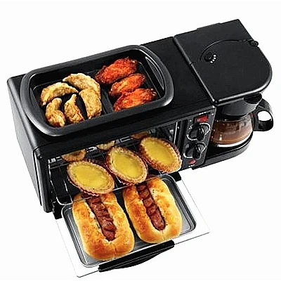 Aparat Multifunctional 3 In 1 Mic Dejun Cuptor Gratar Filtru Cafea Aparat Multifunctional 3 In 1 Mic Dejun Cuptor Gratar Filtru Cafea