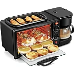 Aparat Multifunctional 3 In 1 Mic Dejun Cuptor Gratar Filtru Cafea