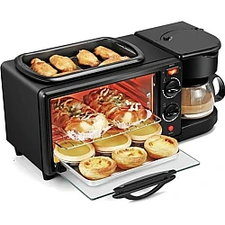 Aparat Multifunctional 3 In 1 Mic Dejun Cuptor Gratar Filtru Cafea