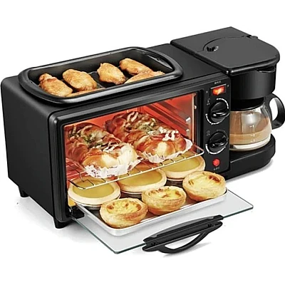 Aparat Multifunctional 3 In 1 Mic Dejun Cuptor Gratar Filtru Cafea Aparat Multifunctional 3 In 1 Mic Dejun Cuptor Gratar Filtru Cafea